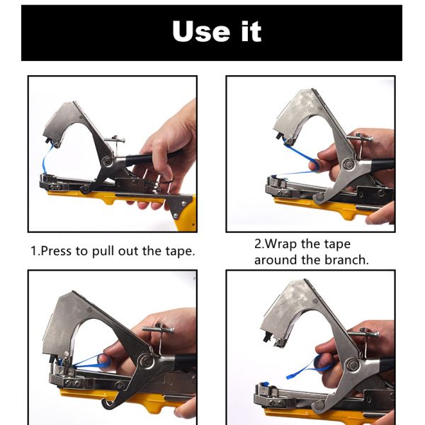 Tapetool Grape Tomato Cucumber Branch Tying Machine ABS Steel Material
