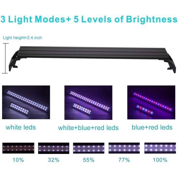 32w Extendable Freshwater Aquarium Lighting
