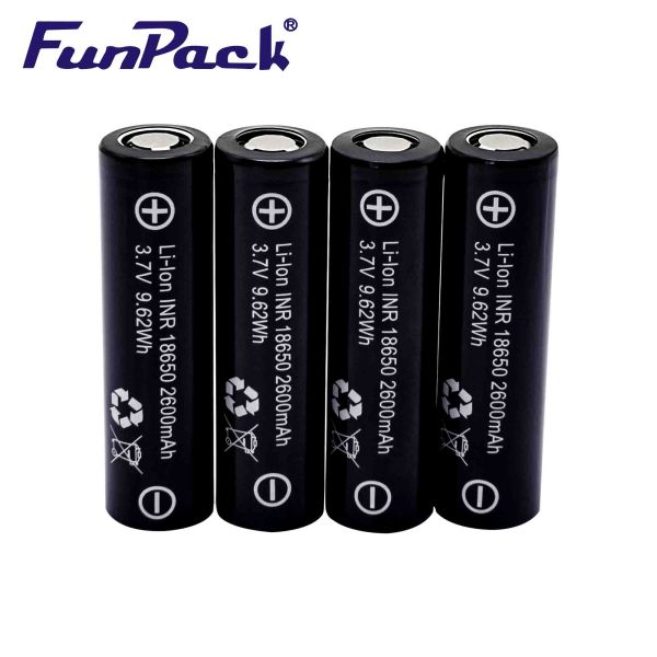 3.7 V 2600mAh Consumer Lithium Ion Battery Cells Rechargeable PVC Material