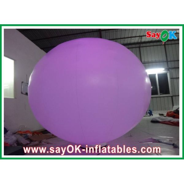 2 meter Inflatable Lighting Decoration , Inflatable Light Balloon with Ground Ball