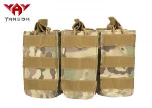 Military Molle Gear Accessories Compatible Open Top Triple Mag Pouch For M4 M17 AK47 Magazine
