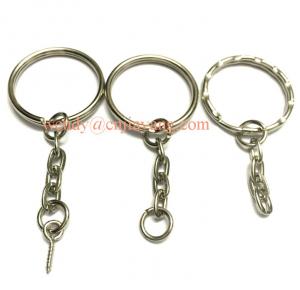 Quality jiayang custom length and types  silver flower key chain link with screws for sale