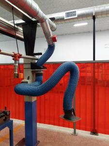 Quality Wall mounted welding fume flexible extraction arms for dust collection system from source extraction for sale