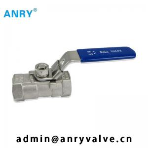 Quality PTFE Seat  Ball Valve One Piece 1000 WOG BSP NPT Threaded  Ball Valve SS304 SS316 Body for sale