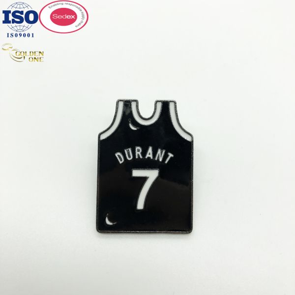 Team Metal Basketball Enamel Pins , Custom NBA Logo Pin Football Basketball