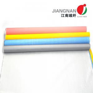 Quality E-glass Polyurethane Silicone Coated Glass Cloth Heat Resistant Double Sides for sale