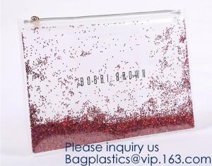 Quality Custom Logo Glitter Cosmetic Makeup Eva Clear Pouch / Pouches,Smiggle Pencil Case With Glitter,Tissue Bag CD Case Docume for sale