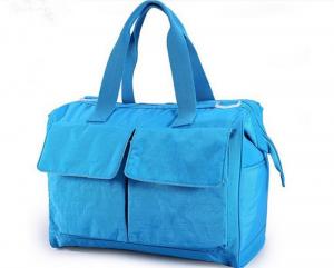 Quality Blue Recycle Pretty designer Baby Diaper Bags , Baby Nappy Changing Bag for sale