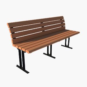 Garden WPC Bench Rotproof sturdy Wood Plastic Composite Chair