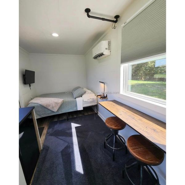 Galvanized Steel Square Tubes Main Structure Prefab House for 20ft or 40ft Modern Luxury Villa Home