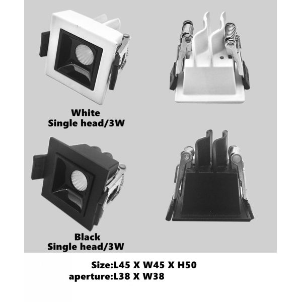 IP55 Ceiling Recessed Led Strip Lighting 7W 10W 2700K-3000K Warm White