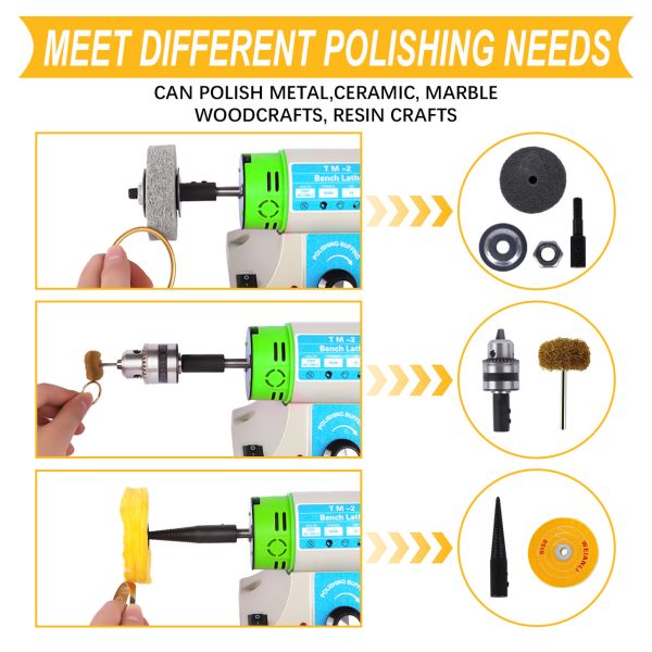 TM-2 Multi Purpose Dental Motor Polishing Buffing Machine Polisher Machine