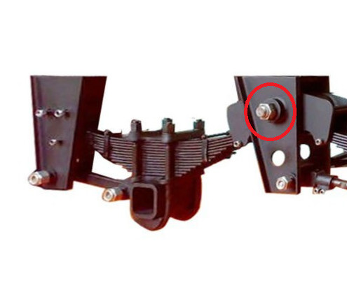 240mm Front Lower Suspension Balance Arm Beam Pin Q235 Equalizer ODM