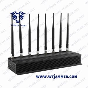 Quality Desktop Omni-Directional Antennas Adjustable Powerful Mobile Phone Signal Jammer/UHF VHF GSM 5G Signal Jammer for sale