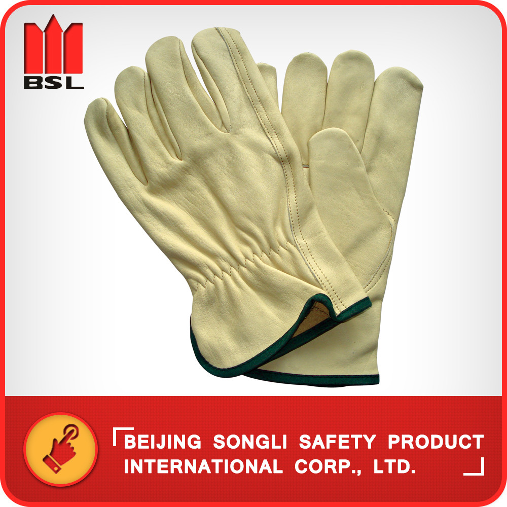 Quality SLG-CA503KT  Cow grain leather working safety gloves for sale