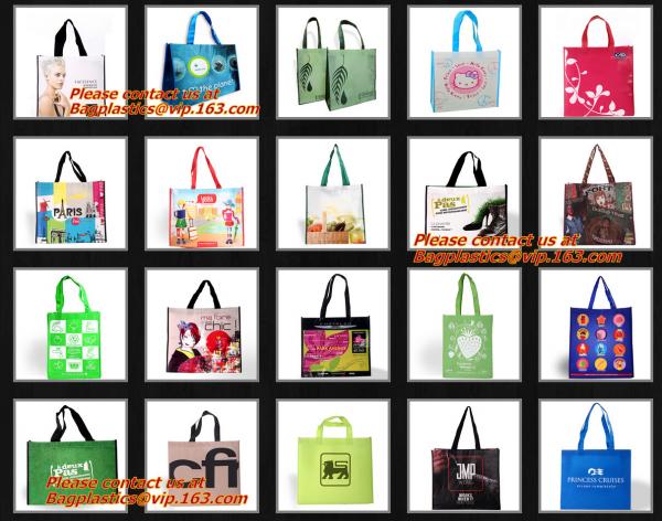 Top quality Personalized custom made brown branded laminated woven tote bag /Special custom Brown PP non woven bag, pac