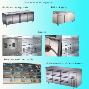 Quality Restaurant Equipment Commercial Under Counter Freezer Stainless Steel Workbench for sale