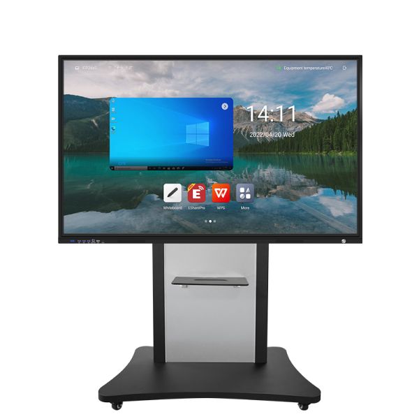 Multimedia 4K Interactive Touch Panel HDMI 75 Inch Split Screens FCC