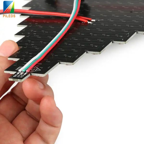 Pixel DIY LED Dot Matrix Screen Triangle Shape WS2812 Full Color Spliceable