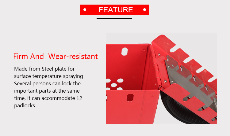 Firm Safety Lockout Kit With Stainless Steel Collapsible Handle Design