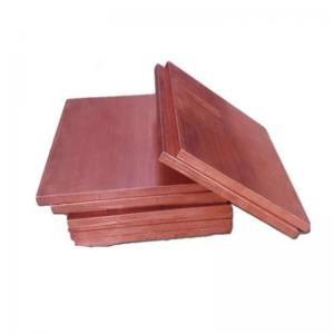 China ASTM Pure Copper Sheet Metal , C10100 C11000 Copper Cathode Plate on sale