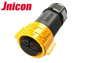 China Multi Pin Circular Waterproof Plug Socket , 22 Pin IP Rated Cable Connectors on sale