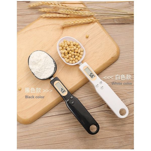 500g 0.1g Digital Kitchen Scale Cooking Food Weighing Spoon Measure LCD Display Button Battery Included High Precision
