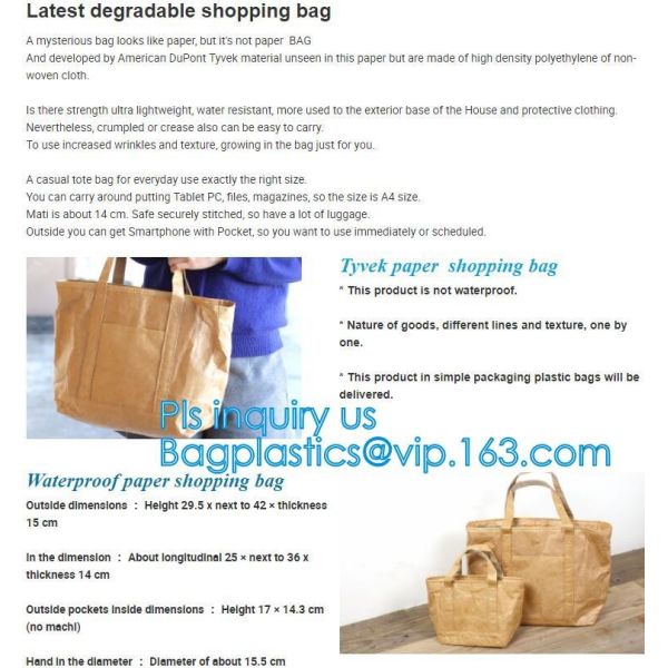 Tyvek Reversible Reusable Shopping Travel Bag,Superlight recyclable dupont shopping bag tyvek tote bag,Dupont Paper Tote
