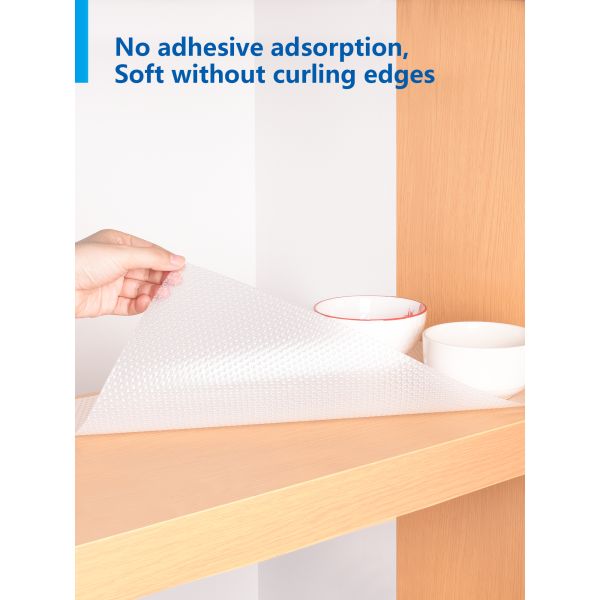 Plastic Pink Shelf Liners for Home and Kitchen Cabinets Rectangle Shape Waterproof