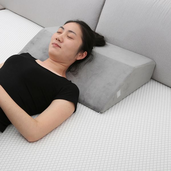 Adjustable Sleep Foam Wedge Pillow , Nerve Pain Relief Contour Wedge Pillow Removable Cover