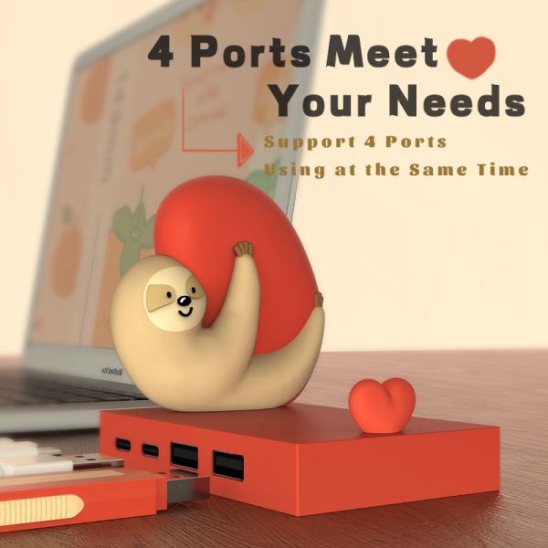 Multifunction station usb c hub smart adapter with Memory Card Reader