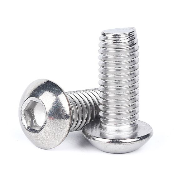 Stainless Steel Fasteners Screw for Gas Meter Thin Cylindrical Head Hexagon Machine Screw Din7984