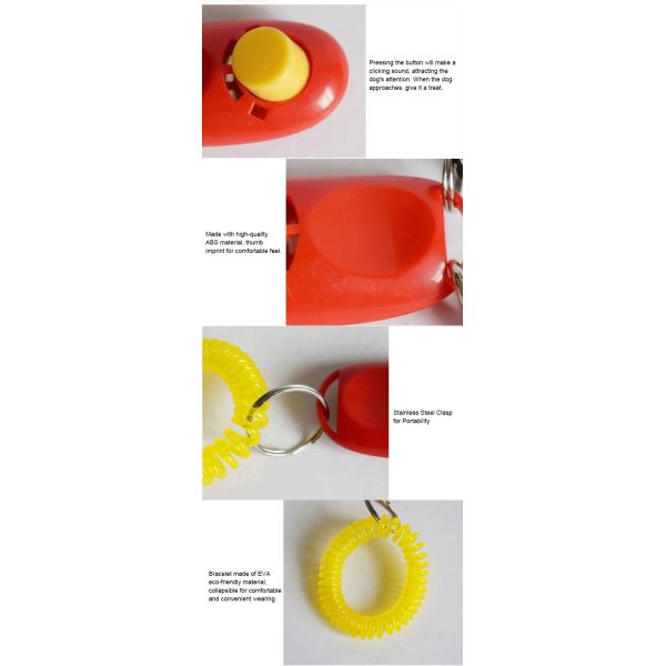 Professional Dog Training Whistle High Tone Pet Training Whistle Multi Color With Lanyard