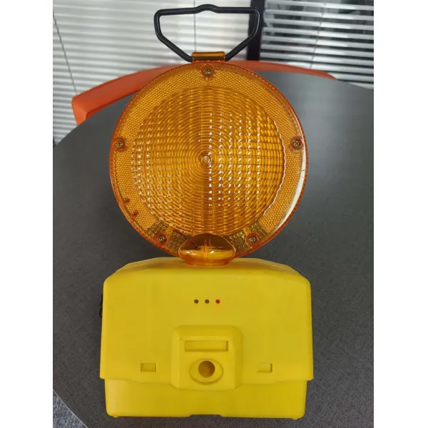 Professional Battery-Powered LED Warning Light High-Visibility Flashing Beacon for Construction Sites, Traffic Safety & Industrial Hazard Warning
