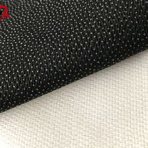 Quality Water Jet Plain Weaving Fusing Interlining Fabric PA Double Dot for sale