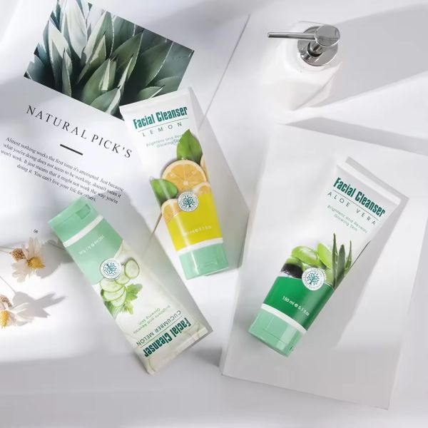 OEM ODM Cucumber Fragrance Deep And Gentle Cleansing Foam Free Facial Cleanser