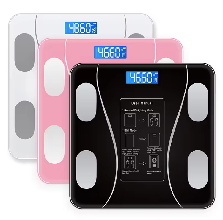 Intelligent Analysis Bluetooth Smart Body Scale with Household Bathroom and 180kg Maximum Weight Recommendation