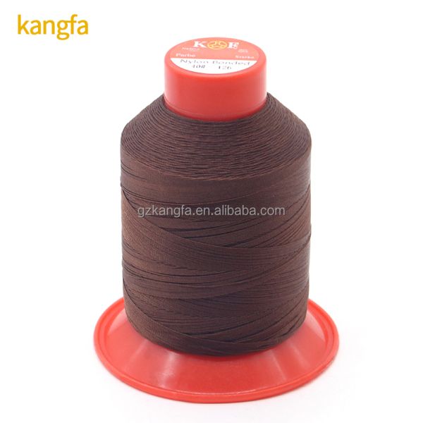 1200g/roll Twisted 100% Nylon6.6 Bonded Thread Tex 70 210d/3 for Sewing Leather Shoes