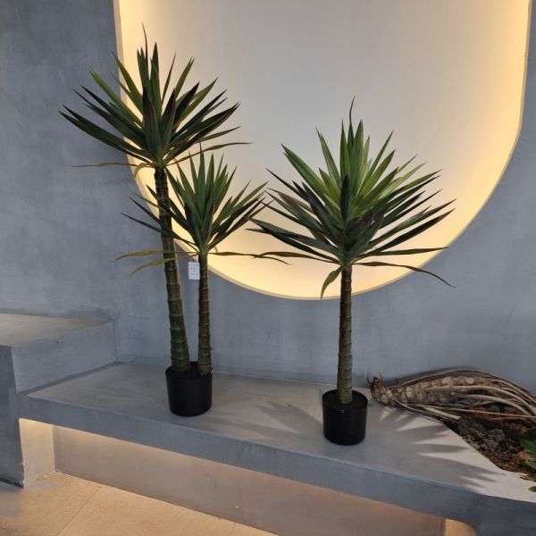 Lush 100-130cm Silk Artificial Yucca Tree All Weather Waterproof Faux Plant