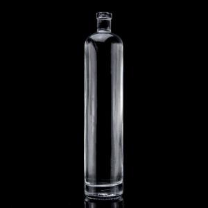Quality Customized 750ml Thick Bottom Straight Shape Glass Bottle for Super Flint Liquor for sale
