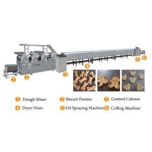 Quality 3 Workers 1000kg/8hr 35KW Biscuit Making Machine for sale