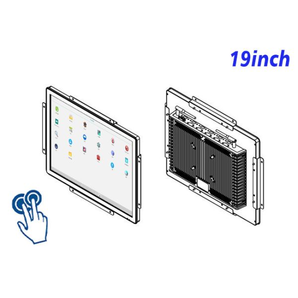 19-Inch Android Touch Screen for Transportation Hubs and Access Control Panels