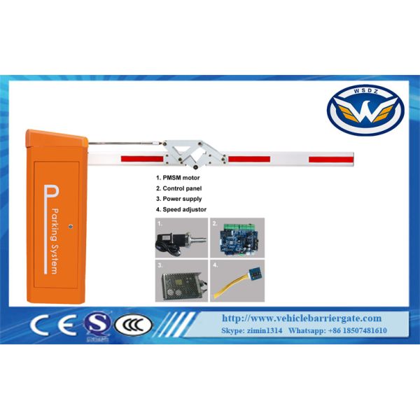 0.9s 3m High Speed DC Motor Traffic Electronic Barrier Gates With Folding Arm , CE Approved