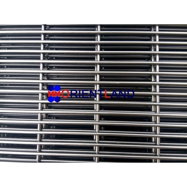 PVC Coated 358 High Security Mesh Fence Anti Climb Mesh Fence 8gauge 4.0mm