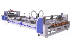 Quality Fully Automatic Folder Gluer Machine, inline stitcher or strapper unit as option for sale