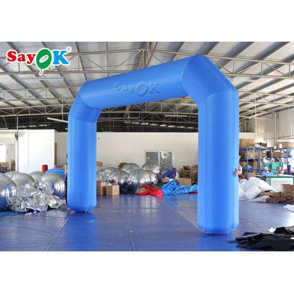 Inflatable Rainbow Arch Outside 6m Blow Up Archway Start Finish Line Racing For Event Advertising