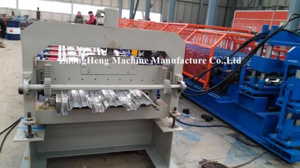 Buy 11kw Hydraulic Cutting Floor Decking Forming Machine With Pre Cutting Device at wholesale prices