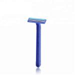 Widely Used Two Blade Disposable Shaving Razor With Lubricant Strip