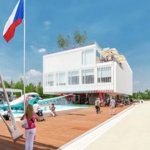 Quality 5 layers Luxury Shipping Container House / Modern Prefab Container Homes for sale