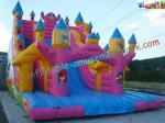 Cute Mickey Mouse Commercial Inflatable Slide / Customized Inflatable Zip Slide